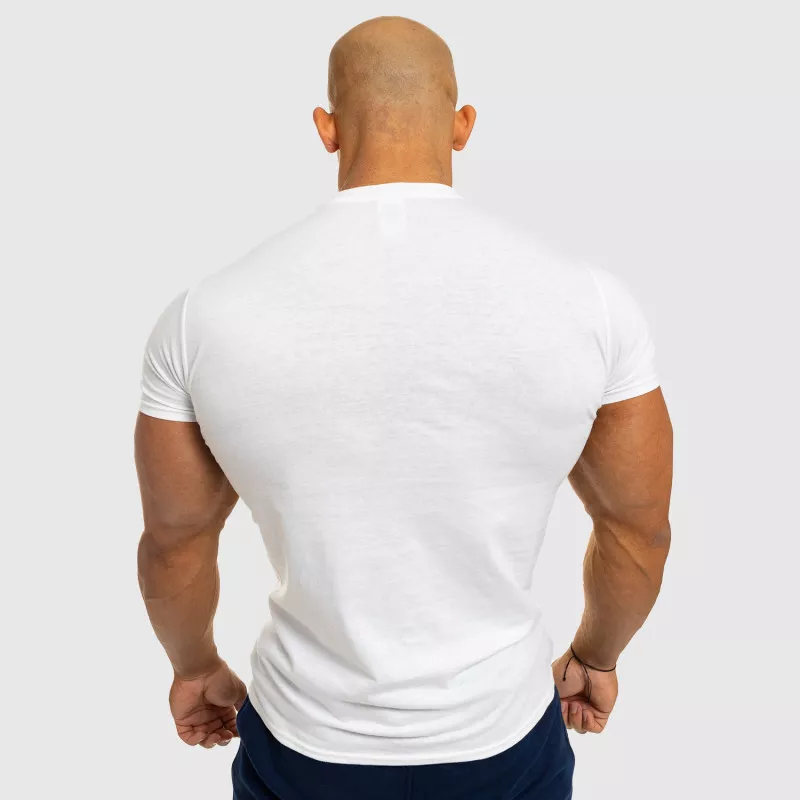 Pánske fitness tričko Iron Aesthetics Be Stronger, biele-5