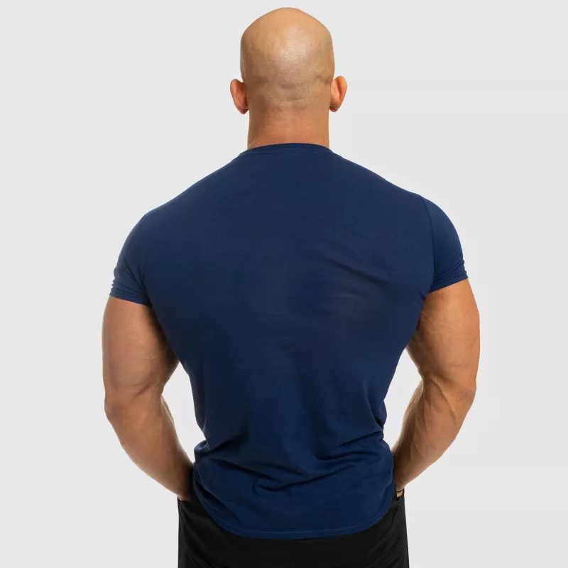 Pánske fitness tričko Iron Aesthetics Be Stronger, modré-5