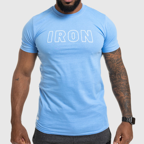 Pánske fitness tričko IRON, modré