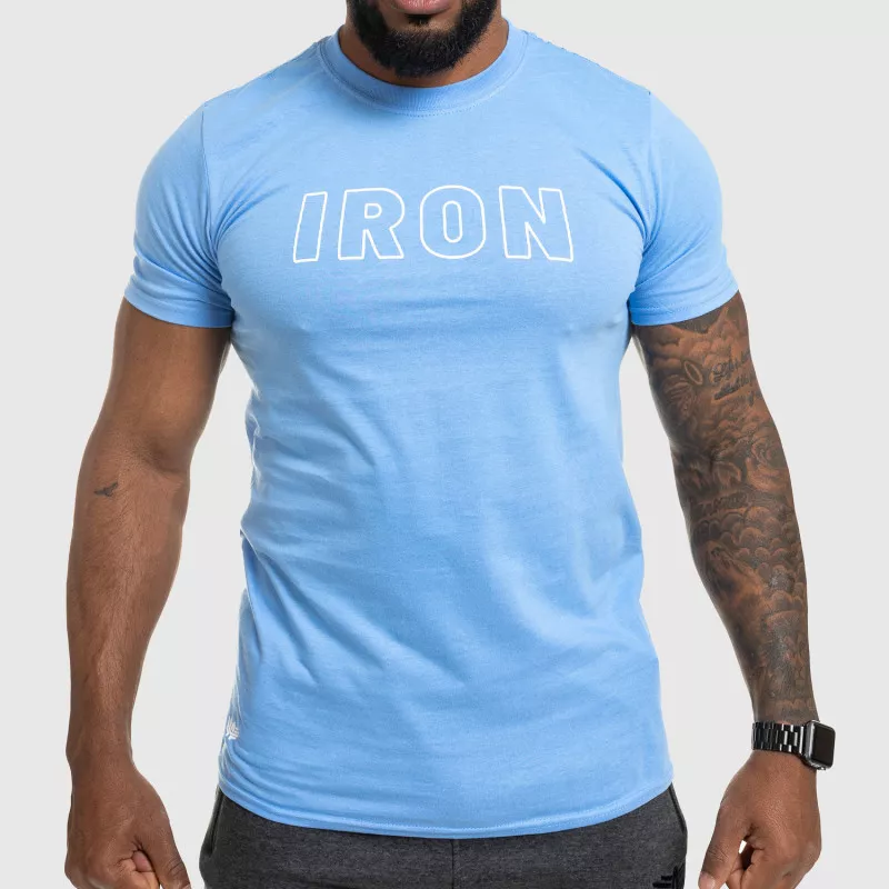 Pánske fitness tričko IRON, modré-1