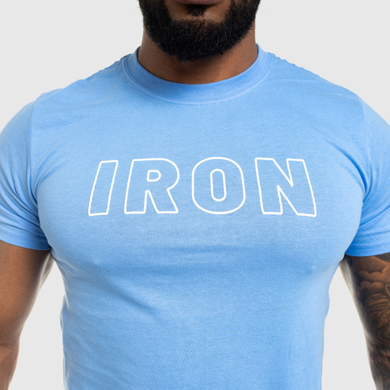 Pánske fitness tričko IRON, modré-5