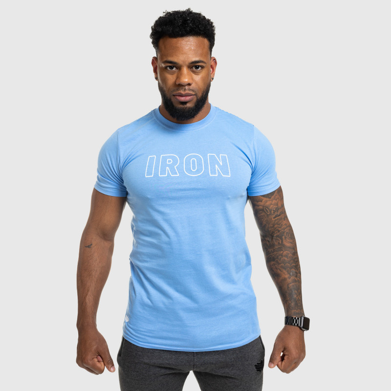 Pánske fitness tričko IRON, modré-6