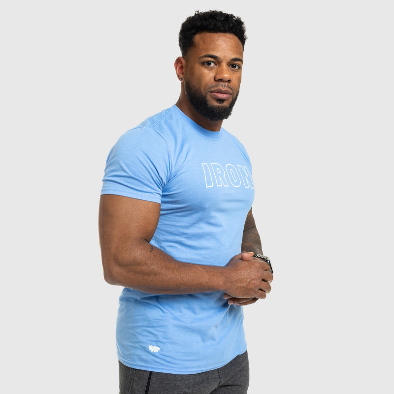Pánske fitness tričko IRON, modré-8