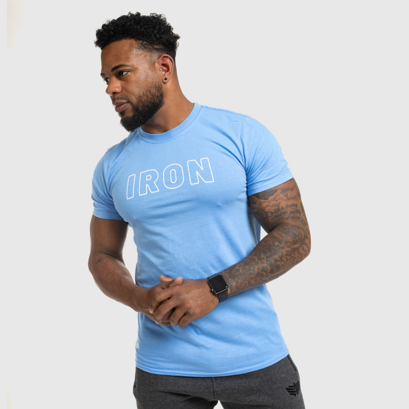 Pánske fitness tričko IRON, modré-9
