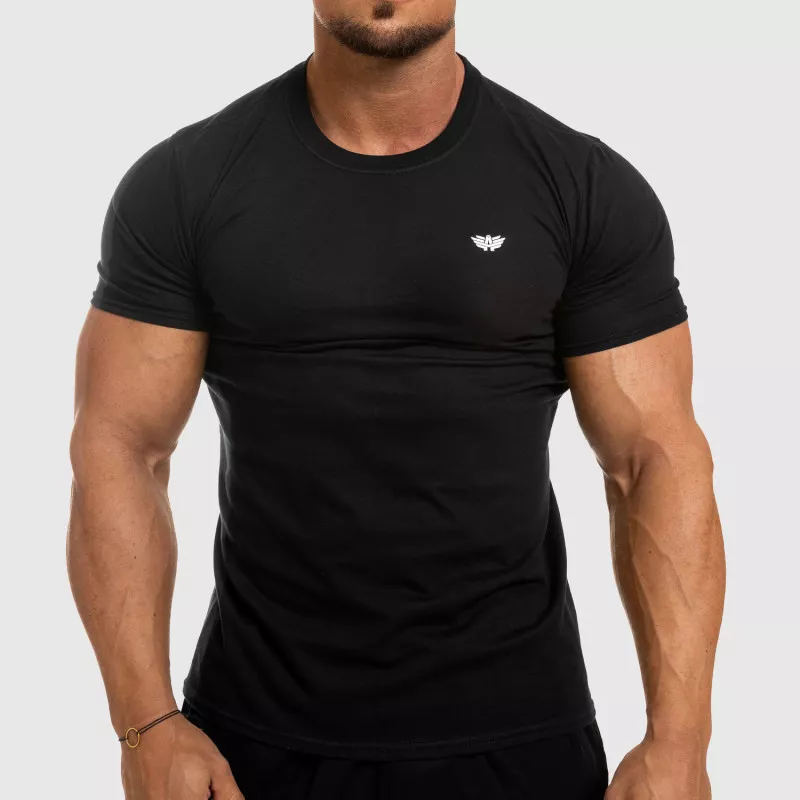 Pánske fitness tričko Iron Aesthetics Standard, čierne-1