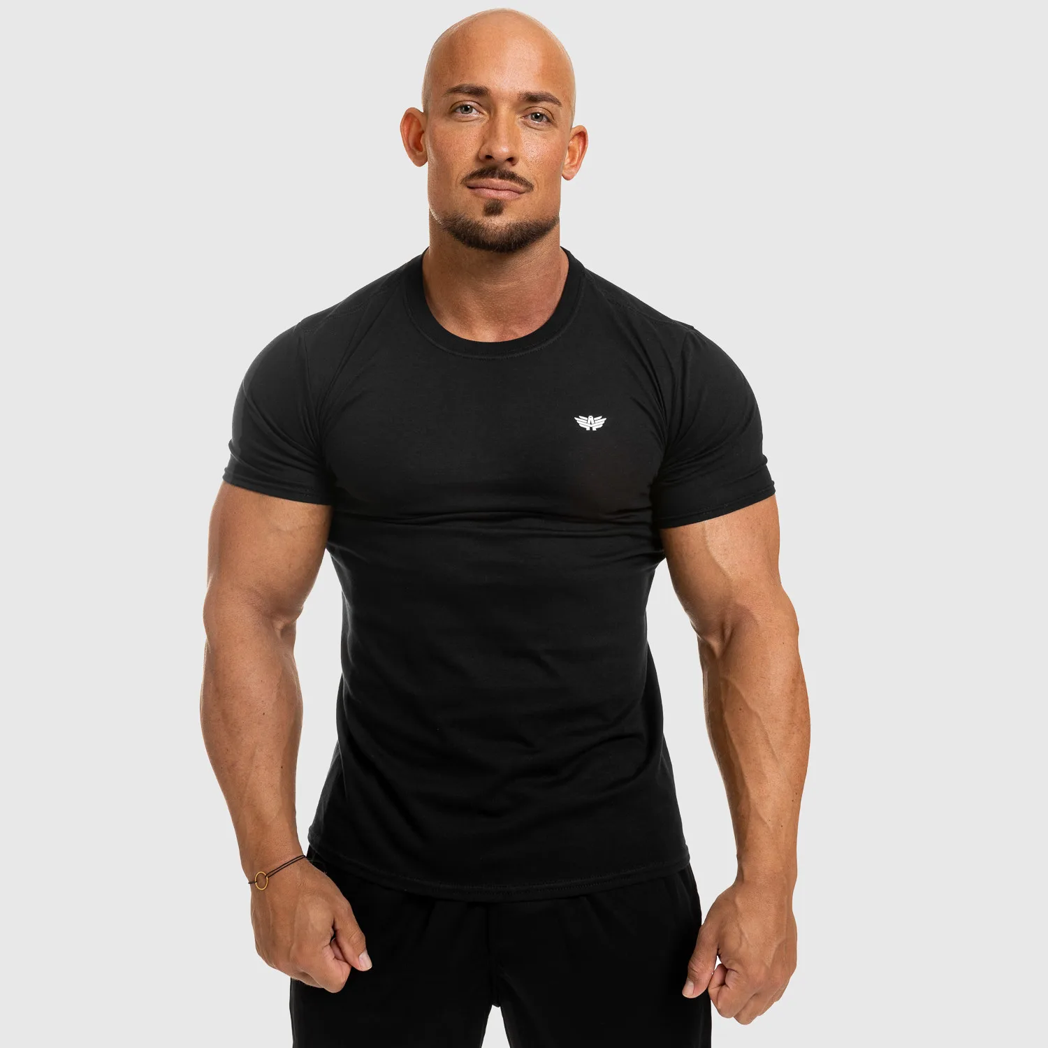 Pánske fitness tričko Iron Aesthetics Standard, čierne-1