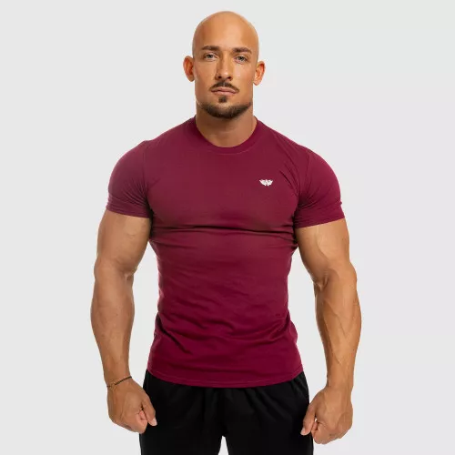 Pánske fitness tričko Iron Aesthetics Standard, bordové