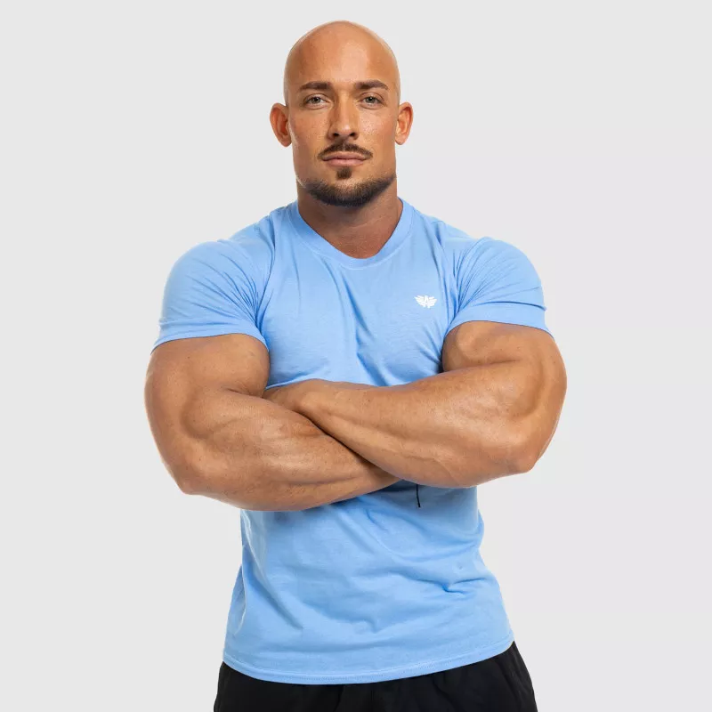 Pánske fitness tričko Iron Aesthetics Standard, modré-6