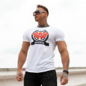 Pánske fitness tričko Iron Aesthetics Triumph, biele