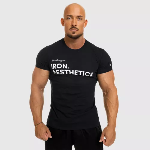 Pánske fitness tričko Be Stronger, čierne