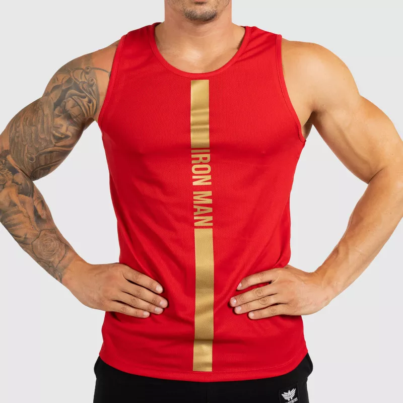 Pánske fitness TIELKO Iron Aesthetics Iron Man, red&gold-1