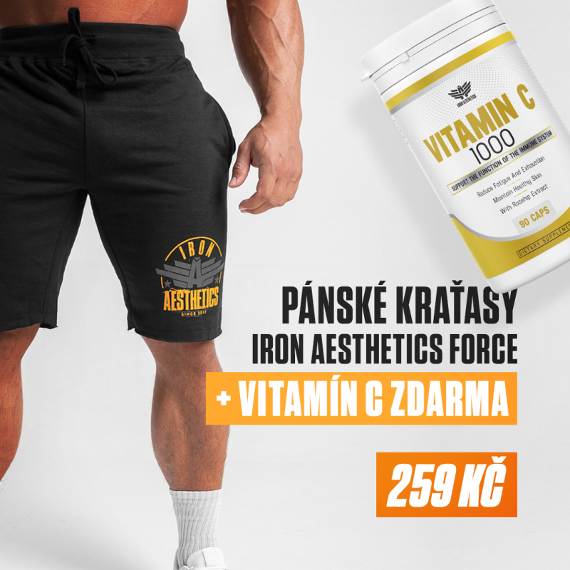Pánske teplákové kraťasy Iron Aesthetics Force, čierne · záber 8