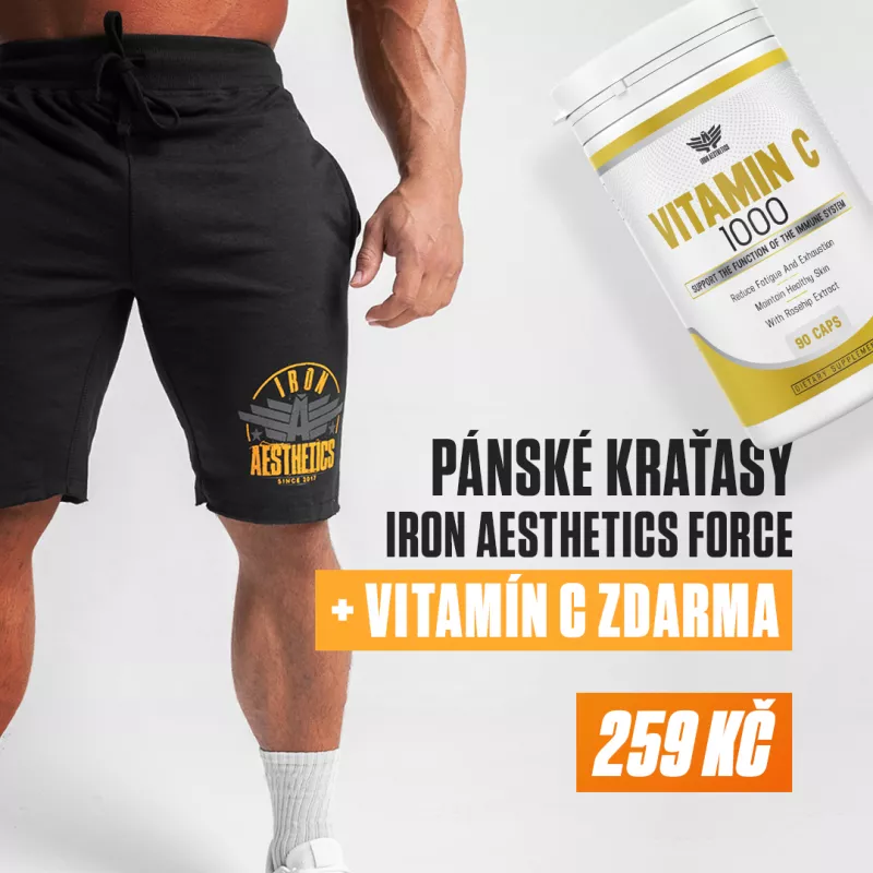 Pánske teplákové kraťasy Iron Aesthetics Force, čierne-9