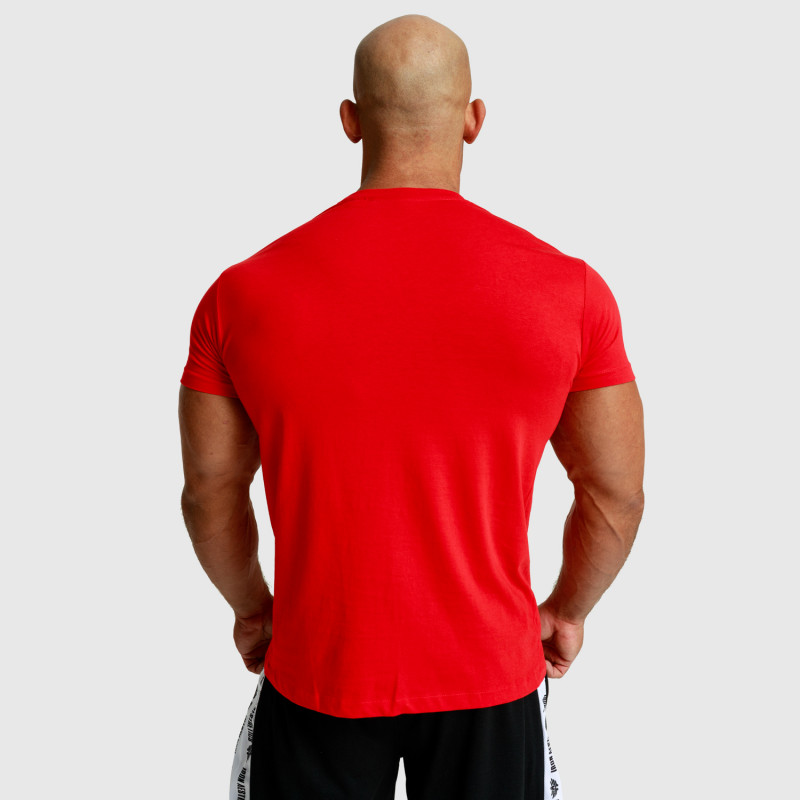 Pánske fitness tričko Iron Aesthetics Unbroken, červené-4
