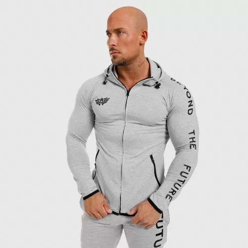 Pánska SlimFit mikina Beyond the Future, sivá