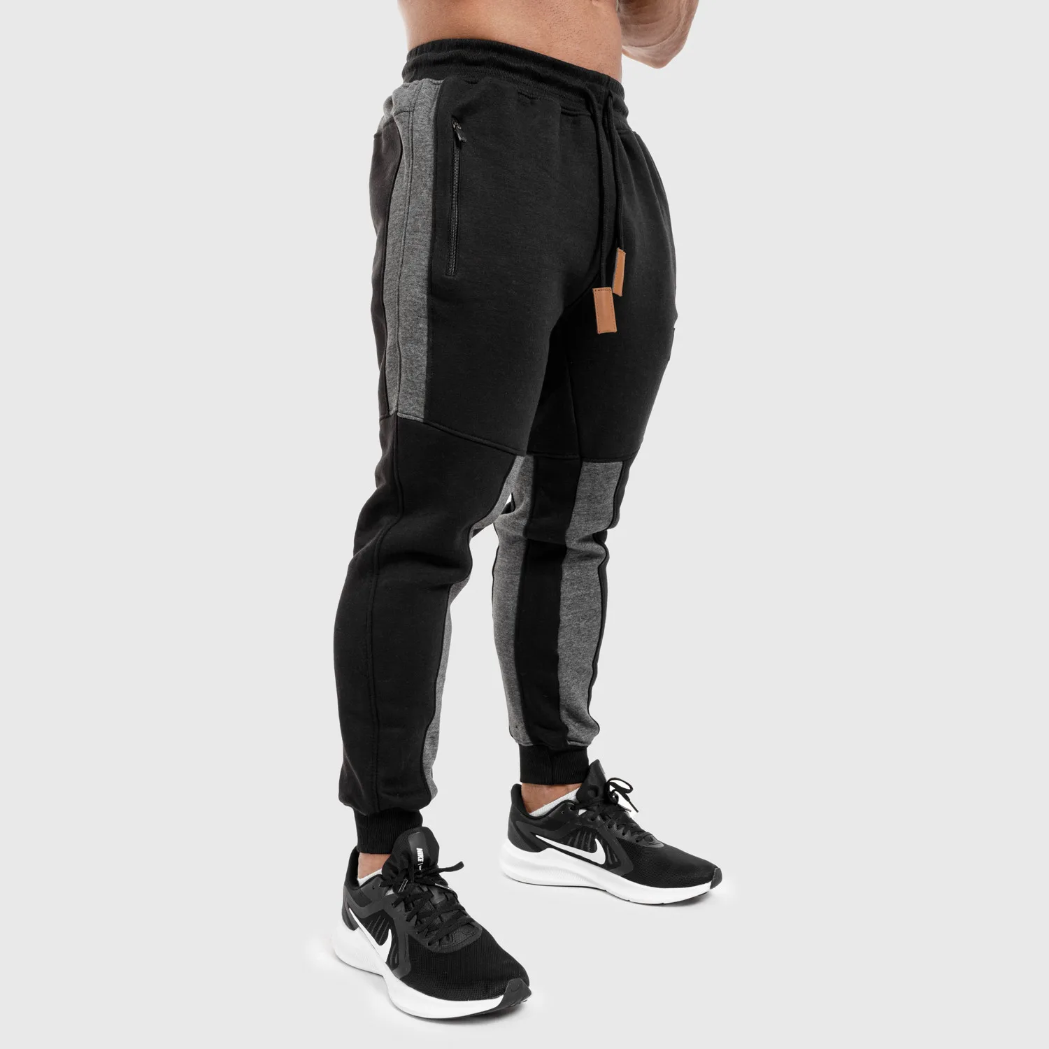 Jogger tepláky Iron Aesthetics ELEMENT, čierne-1