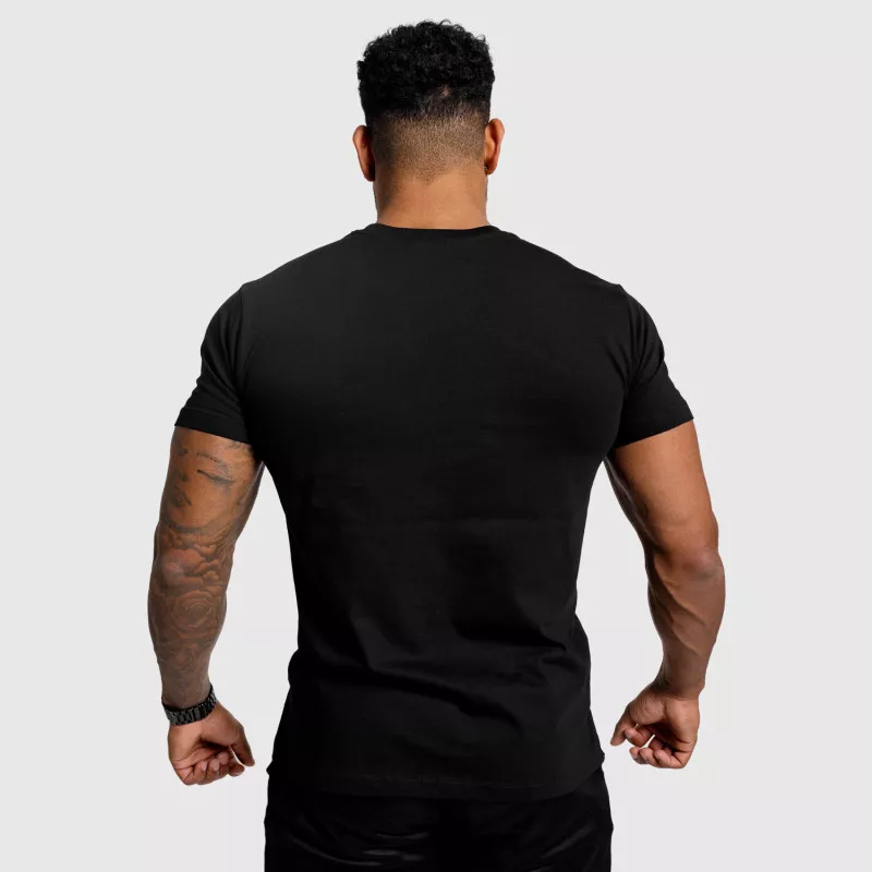 Pánske fitness tričko Iron Aesthetics Badge, čierne-5