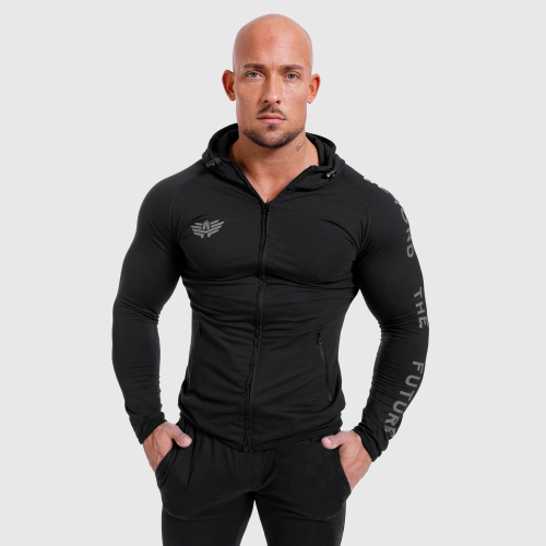 Pánska SlimFit mikina Beyond the Future, čierna