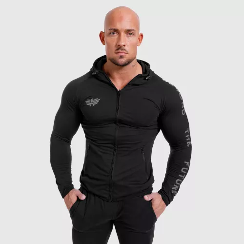Pánska SlimFit mikina Beyond the Future, čierna