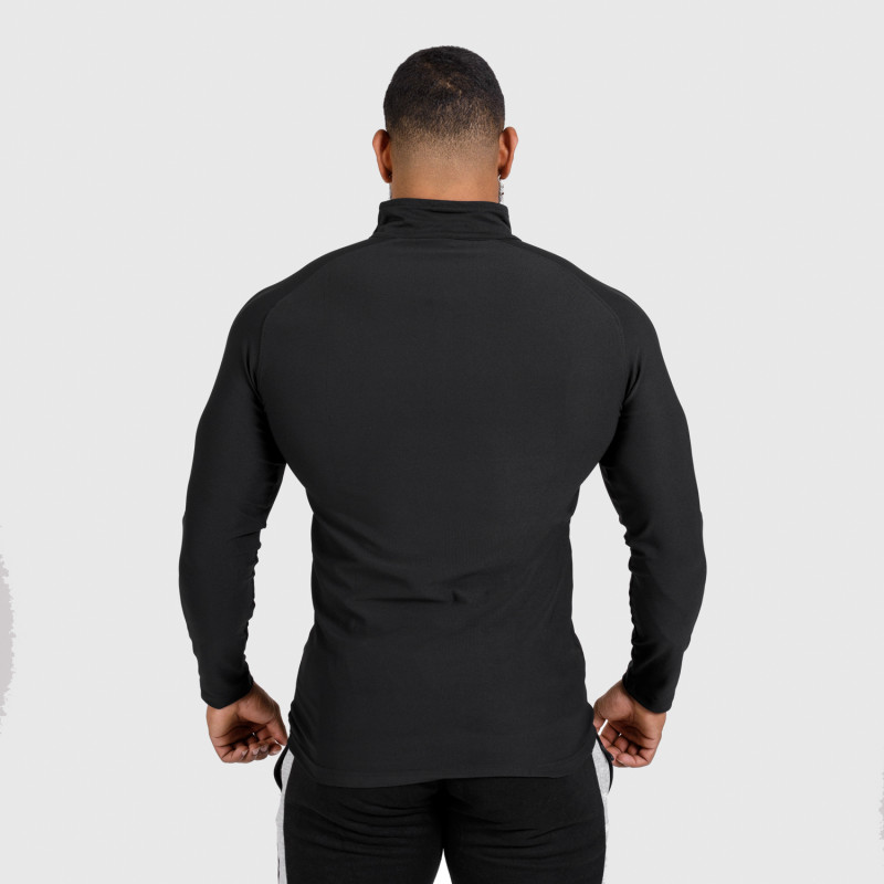 Pánske funkčné tričko s dlhým rukávom Basic, čierne-5
