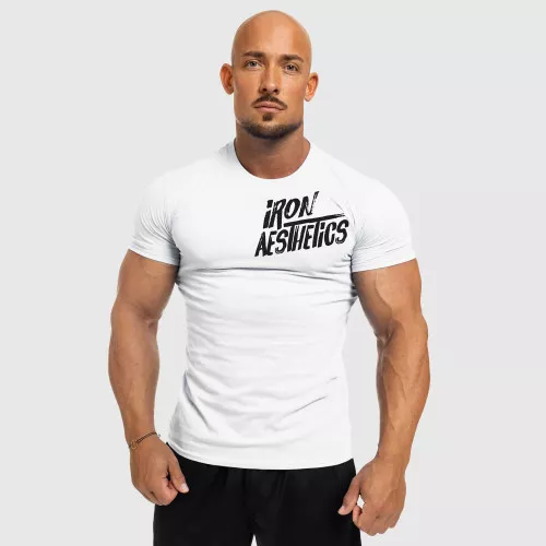 Pánske fitness tričko Splash, biele