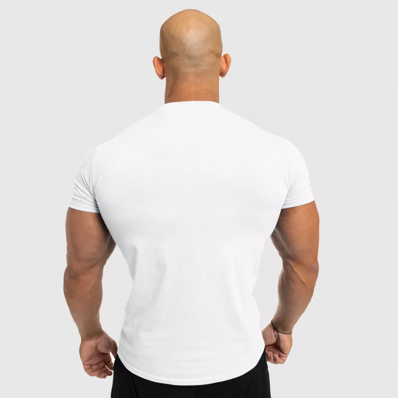 Pánske fitness tričko Iron Aesthetics Splash, biele-4