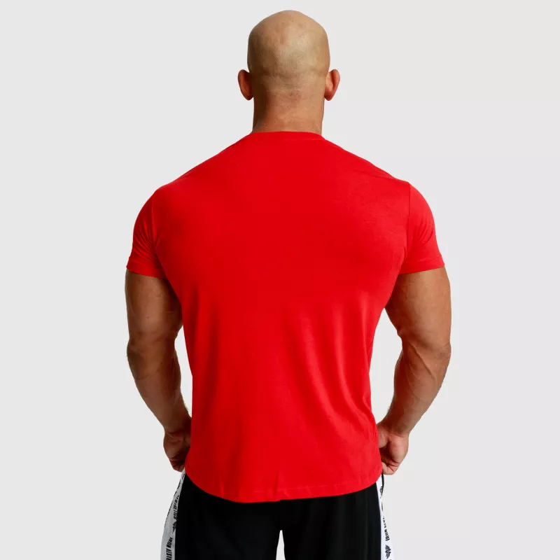 Pánske fitness tričko Iron Aesthetics Splash, červené-3