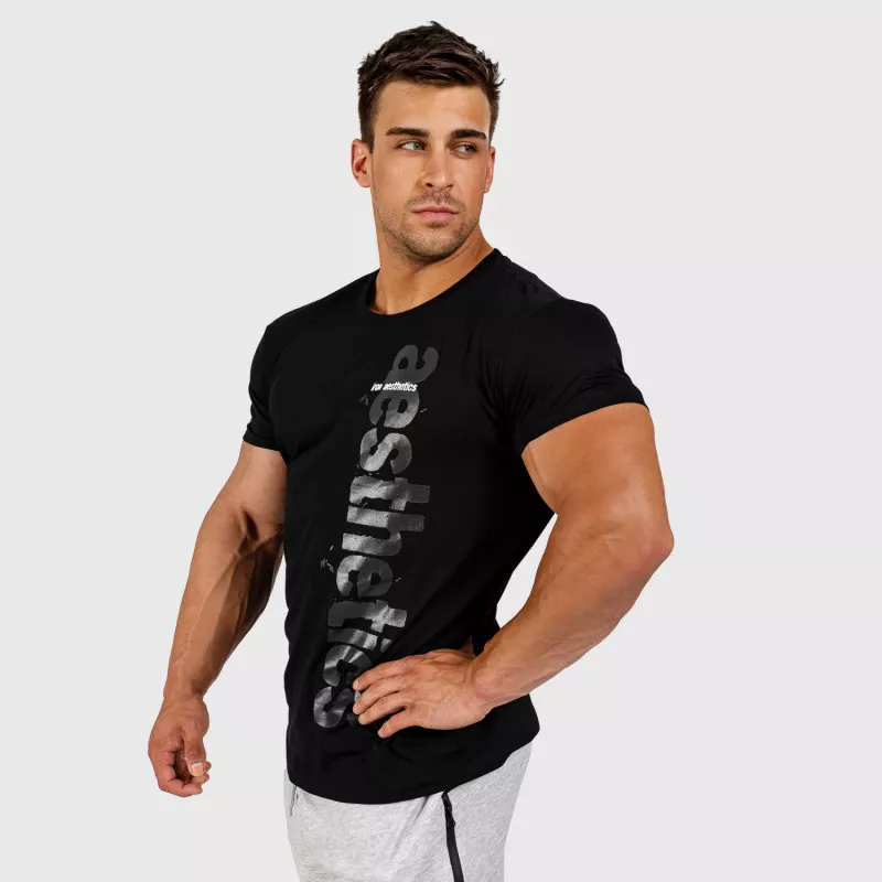 Pánske fitness tričko Iron Aesthetics Cross, čierne-2