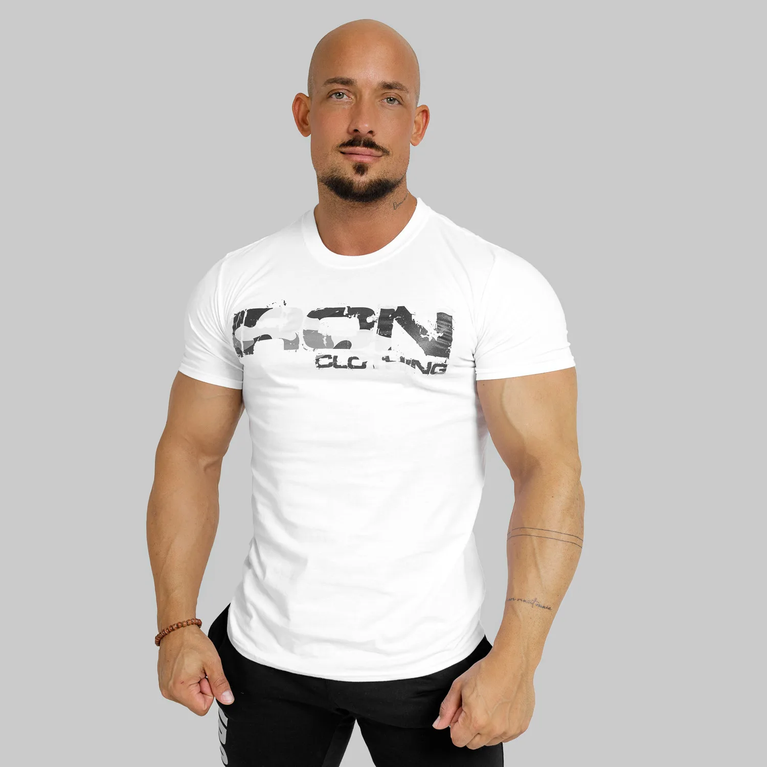 UltraSoft tričko Iron Camo Style, biele-1