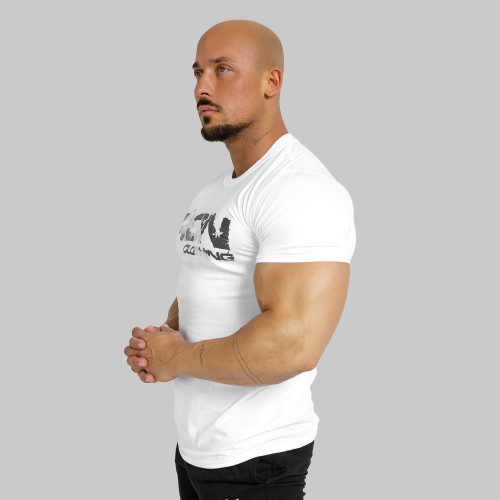 UltraSoft tričko Iron Camo Style, biele