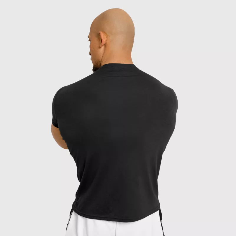 Pánske tričko Iron Aesthetics V-neck, čierne-6