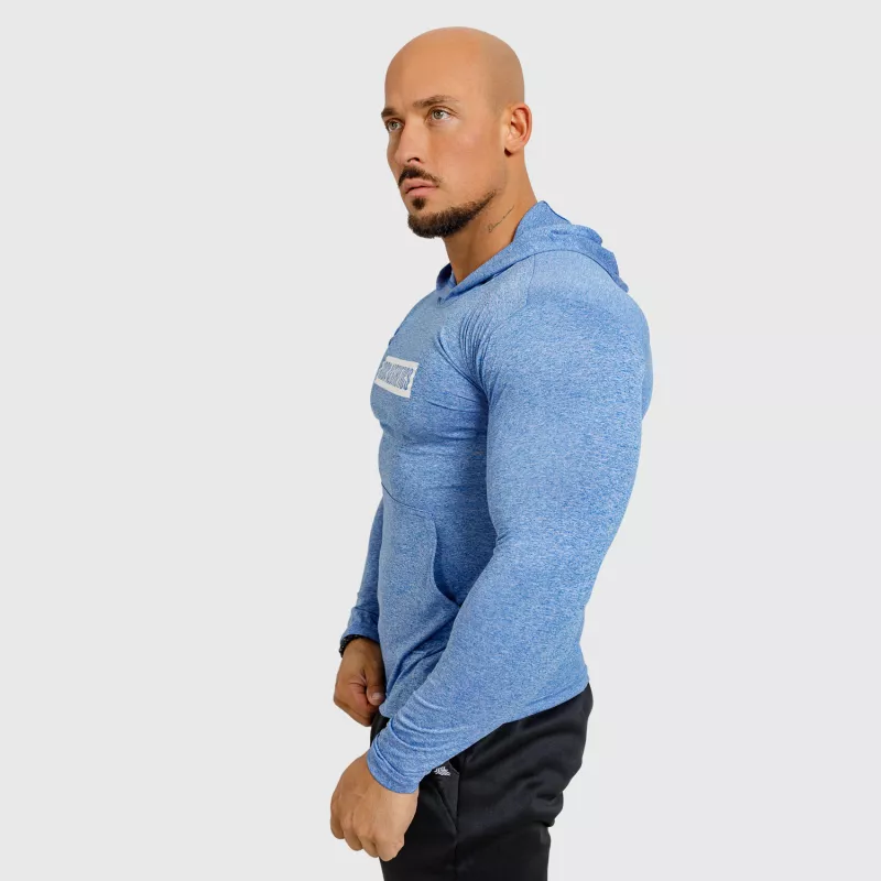 Pánske tričko s kapucňou Iron Aesthetics Active Fit, modré-4