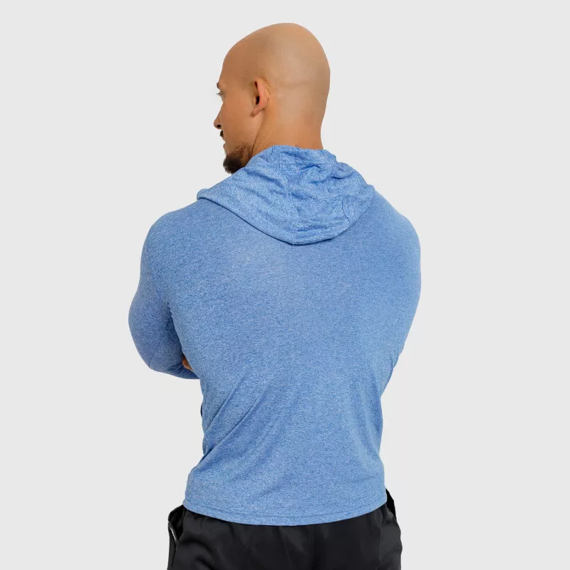 Pánske tričko s kapucňou Iron Aesthetics Active Fit, modré-7
