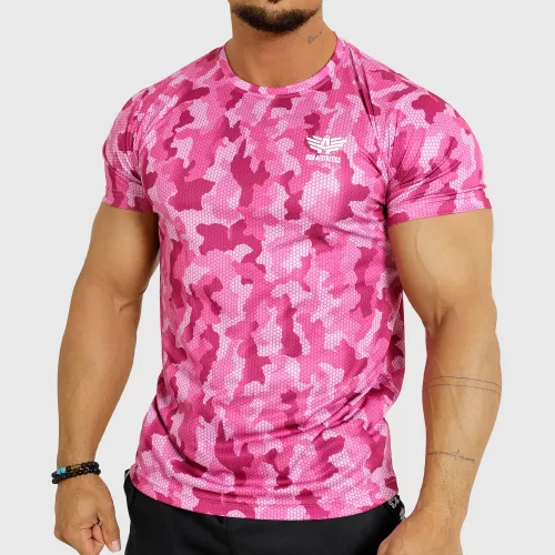 Funkčné tričko Iron Aesthetics Hexo, camo pink