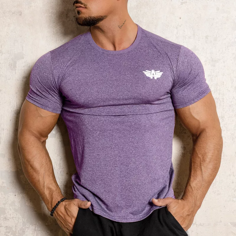 Pánske funkčné tričko Iron Aesthetics Athletic, fialové-1