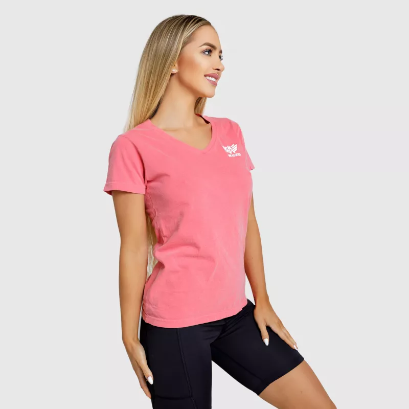 Dámske športové tričko Iron Aesthetics V-Lady, ružové-4