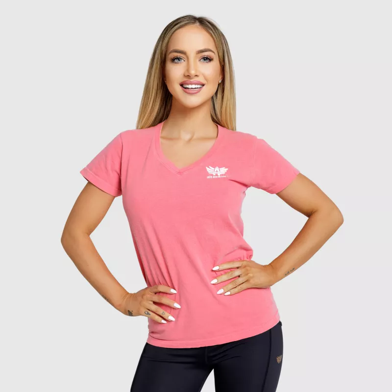 Dámske športové tričko Iron Aesthetics V-Lady, ružové-2