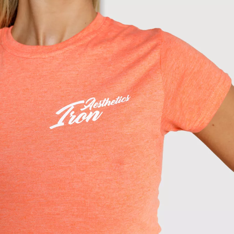 Dámske fitness tričko Iron Aesthetics Fit, oranžové-6