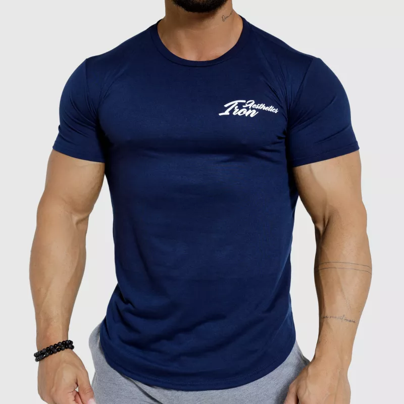 Pánske športové tričko Iron Aesthetics Curve, navy - kazový výrobok-1