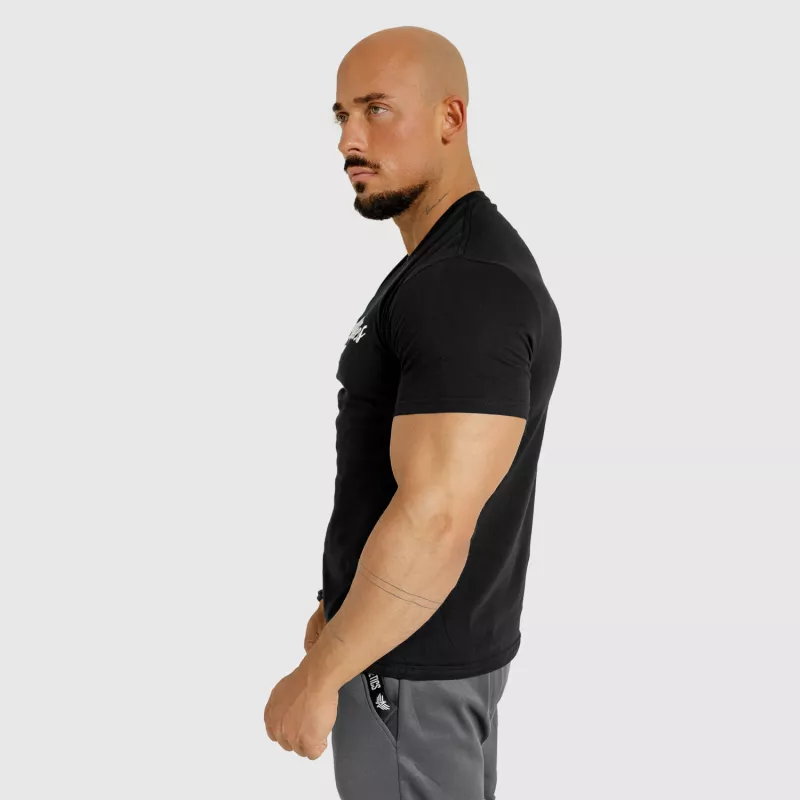 Pánske fitness tričko Iron Aesthetics Puff, čierne-6