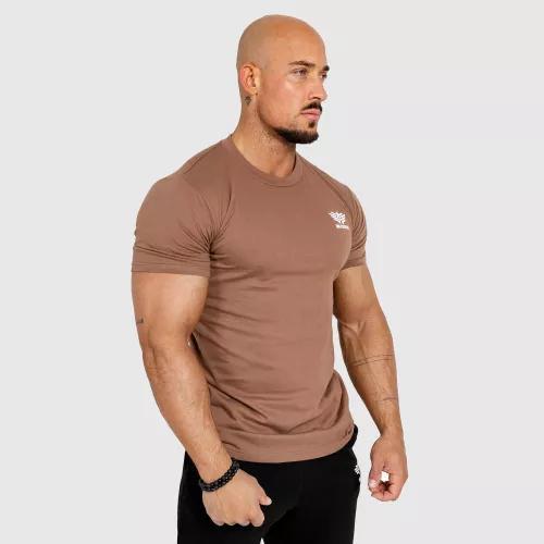 Pánske fitness tričko Iron Aesthetics Resist, hnedé