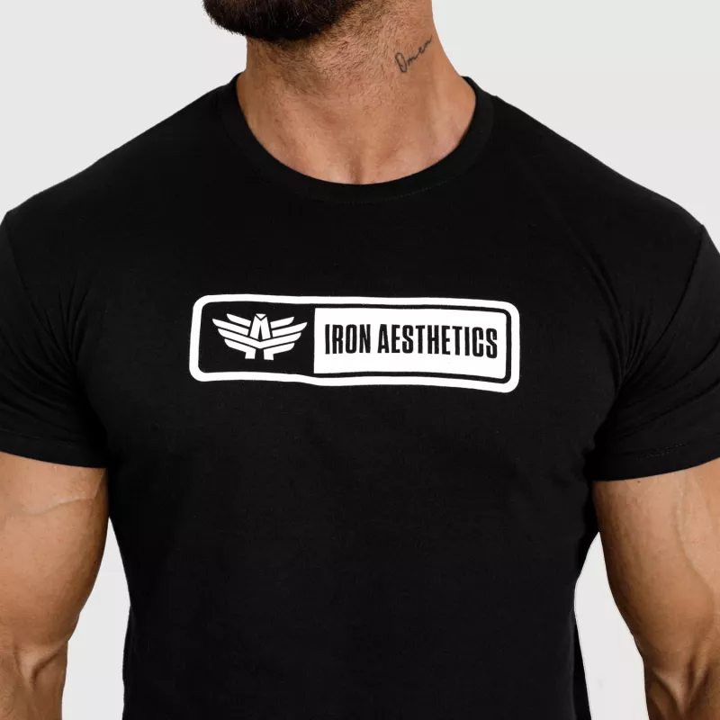 Pánske tričko Iron Aesthetics Crew, čierne-5