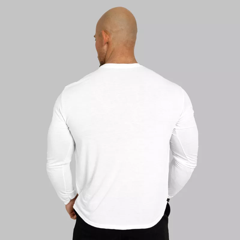 Funkčné tričko s dlhým rukávom Iron Aesthetics Charge, biele-6