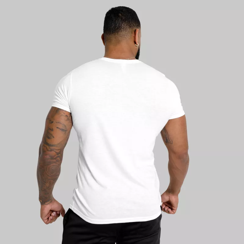 Pánske tričko Iron Aesthetics V-neck, biele-7