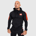 Mikina s kapucňou a zipsom Iron Aesthetics Tricolora, čierna