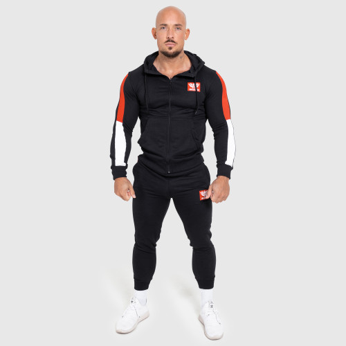 Pánska tepláková súprava Iron Aesthetics Tricolora, čierna