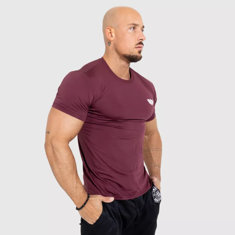 Pánske funkčné tričko Iron Aesthetics Athletic, maroon-2