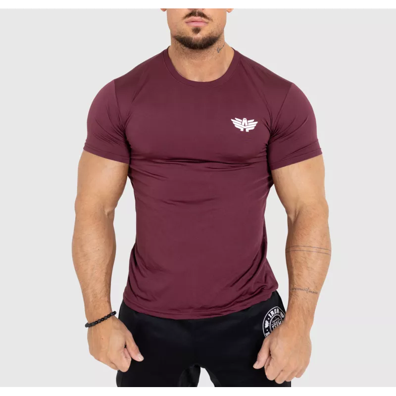 Pánske funkčné tričko Iron Aesthetics Athletic, maroon-1