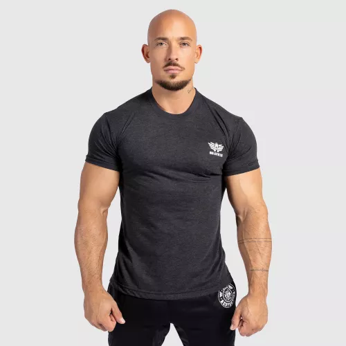 Pánske športové tričko Iron Aesthetics Tri-Blend, čierne