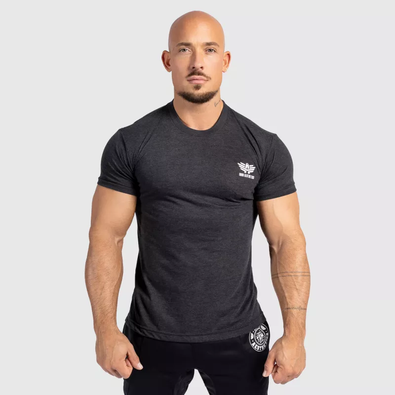 Pánske športové tričko Iron Aesthetics Tri-Blend, čierne-4